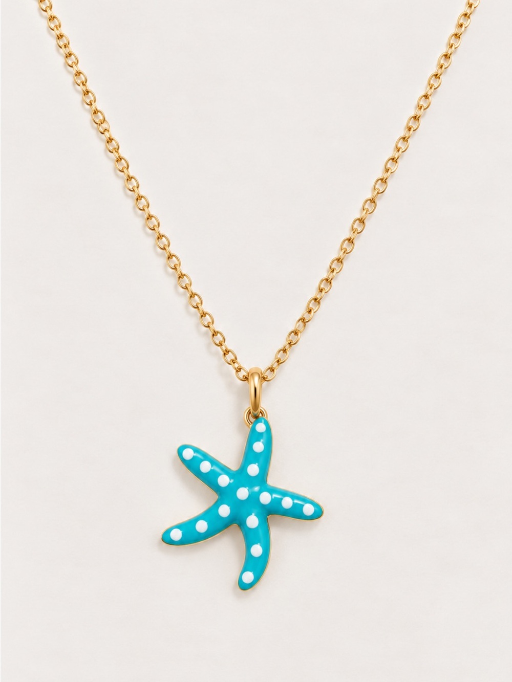New! Coastal Colorful Starfish Necklace NWOT 5069